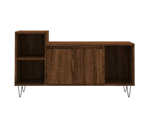 Mueble para TV madera contrachapada marrón roble 100x35x55 cm