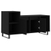 Mueble para TV madera contrachapada negro 100x35x55 cm