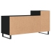 Mueble para TV madera contrachapada negro 100x35x55 cm