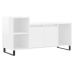 Mueble de TV madera contrachapada blanco brillo 100x35x55 cm