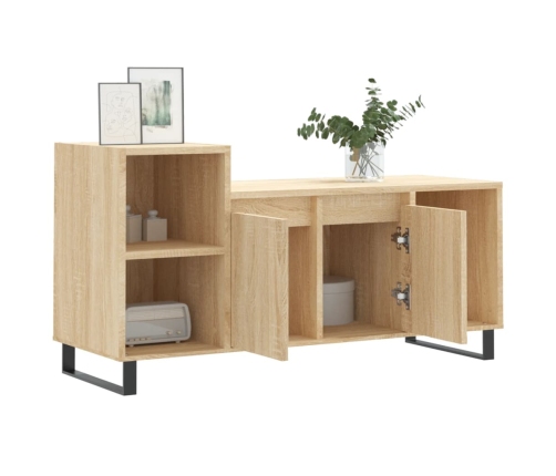 Mueble para TV madera contrachapada roble Sonoma 100x35x55 cm