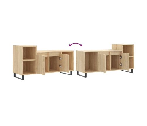 Mueble para TV madera contrachapada roble Sonoma 100x35x55 cm