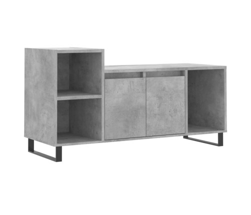 Mueble para TV madera contrachapada gris hormigón 100x35x55 cm