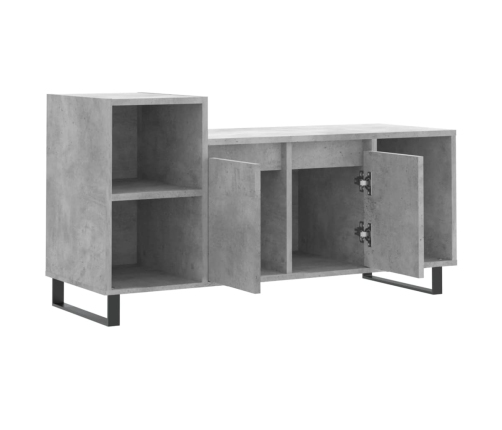 Mueble para TV madera contrachapada gris hormigón 100x35x55 cm