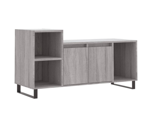 Mueble de TV madera contrachapada gris Sonoma 100x35x55 cm