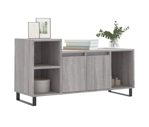 Mueble de TV madera contrachapada gris Sonoma 100x35x55 cm