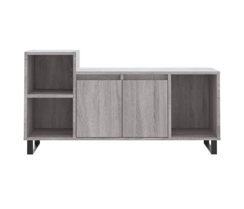 Mueble de TV madera contrachapada gris Sonoma 100x35x55 cm