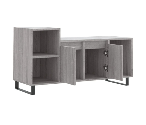 Mueble de TV madera contrachapada gris Sonoma 100x35x55 cm