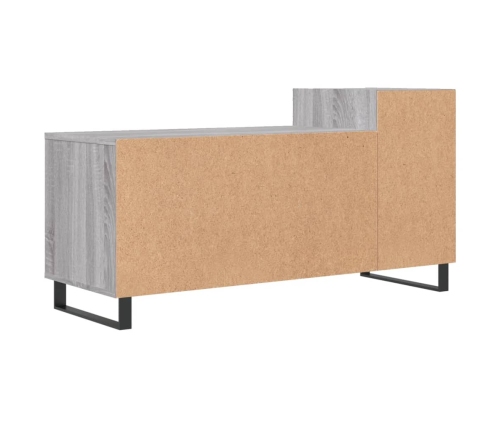 Mueble de TV madera contrachapada gris Sonoma 100x35x55 cm