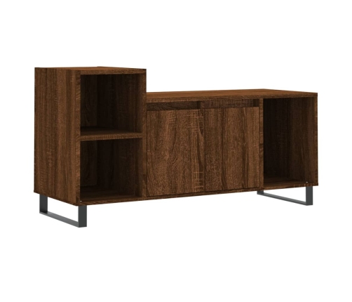 Mueble para TV madera contrachapada marrón roble 100x35x55 cm