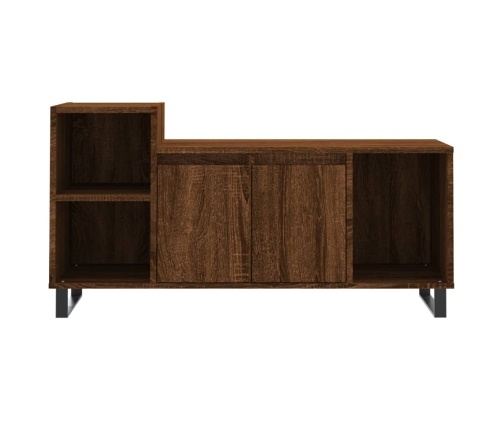 Mueble para TV madera contrachapada marrón roble 100x35x55 cm