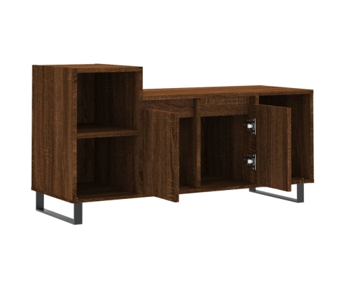 Mueble para TV madera contrachapada marrón roble 100x35x55 cm