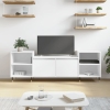 vidaXL Mueble para TV madera contrachapada blanco 160x35x55 cm