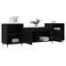 vidaXL Mueble para TV madera contrachapada negro 160x35x55 cm