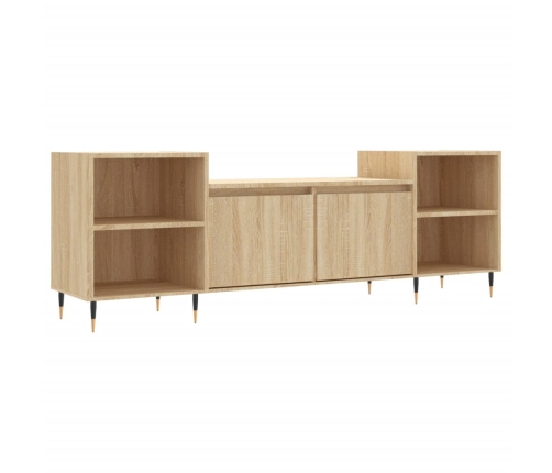 Mueble para TV madera contrachapada roble Sonoma 160x35x55 cm