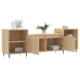 Mueble para TV madera contrachapada roble Sonoma 160x35x55 cm