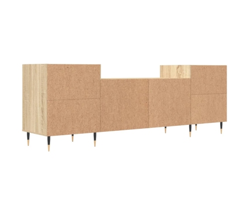 Mueble para TV madera contrachapada roble Sonoma 160x35x55 cm