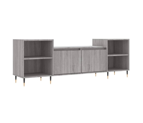 Mueble para TV madera contrachapada gris Sonoma 160x35x55 cm