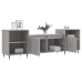 Mueble para TV madera contrachapada gris Sonoma 160x35x55 cm