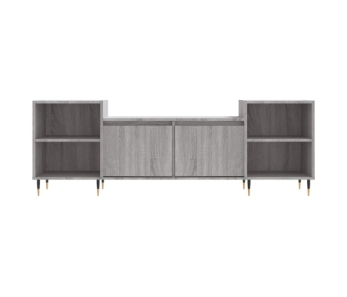 Mueble para TV madera contrachapada gris Sonoma 160x35x55 cm