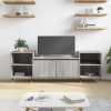 Mueble para TV madera contrachapada gris Sonoma 160x35x55 cm