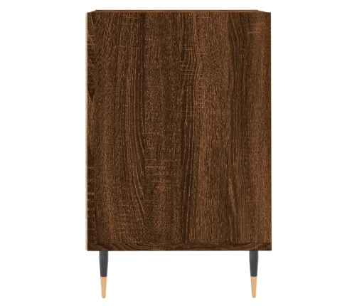 Mueble para TV madera contrachapada marrón roble 160x35x55 cm