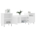 Mueble para TV madera contrachapada blanco 160x35x55 cm