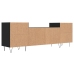 Mueble para TV madera contrachapada negro 160x35x55 cm