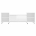 Mueble para TV madera contrachapada blanco brillo 160x35x55 cm