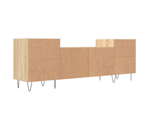 Mueble para TV madera contrachapada roble Sonoma 160x35x55 cm