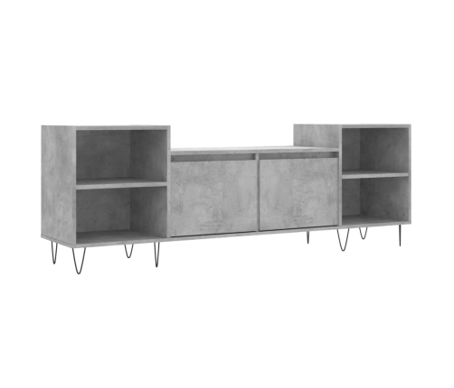 Mueble para TV madera contrachapada gris hormigón 160x35x55 cm