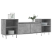 Mueble para TV madera contrachapada gris hormigón 160x35x55 cm