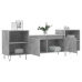 Mueble para TV madera contrachapada gris hormigón 160x35x55 cm