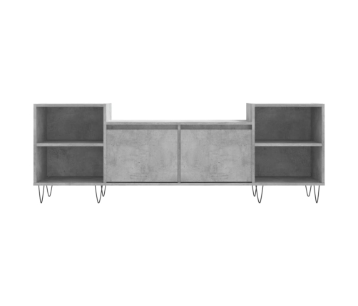 Mueble para TV madera contrachapada gris hormigón 160x35x55 cm