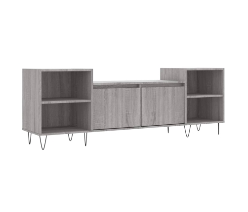 Mueble para TV madera contrachapada gris Sonoma 160x35x55 cm