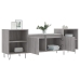 Mueble para TV madera contrachapada gris Sonoma 160x35x55 cm