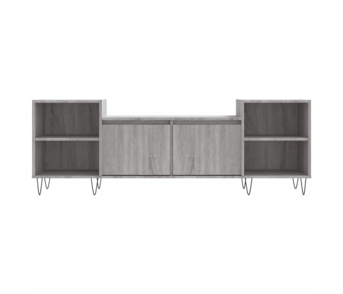 Mueble para TV madera contrachapada gris Sonoma 160x35x55 cm