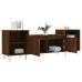 vidaXL Mueble para TV madera contrachapada marrón roble 160x35x55 cm