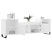 Mueble para TV madera contrachapada blanco 160x35x55 cm