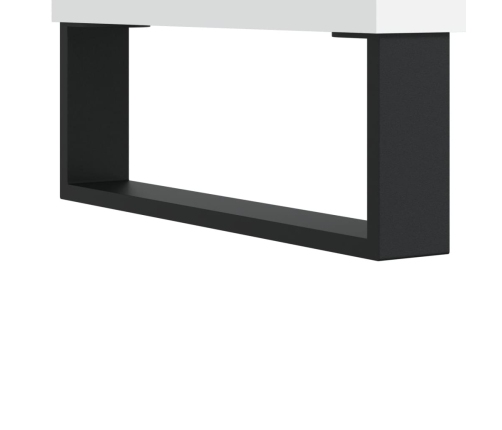 Mueble para TV madera contrachapada blanco 160x35x55 cm