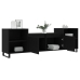 Mueble para TV madera contrachapada negro 160x35x55 cm