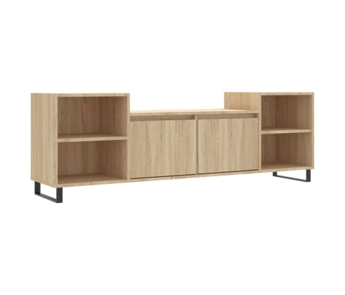 Mueble para TV madera contrachapada roble Sonoma 160x35x55 cm