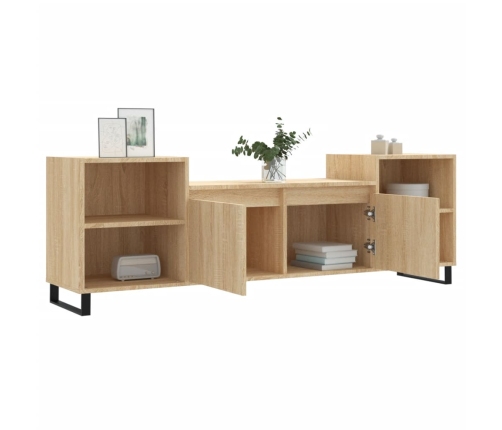 Mueble para TV madera contrachapada roble Sonoma 160x35x55 cm