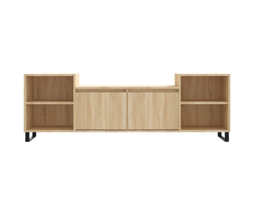 Mueble para TV madera contrachapada roble Sonoma 160x35x55 cm