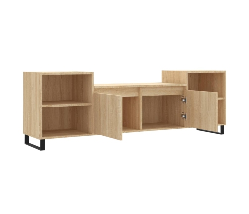 Mueble para TV madera contrachapada roble Sonoma 160x35x55 cm