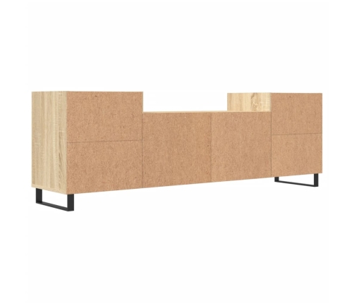 Mueble para TV madera contrachapada roble Sonoma 160x35x55 cm