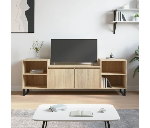 Mueble para TV madera contrachapada roble Sonoma 160x35x55 cm