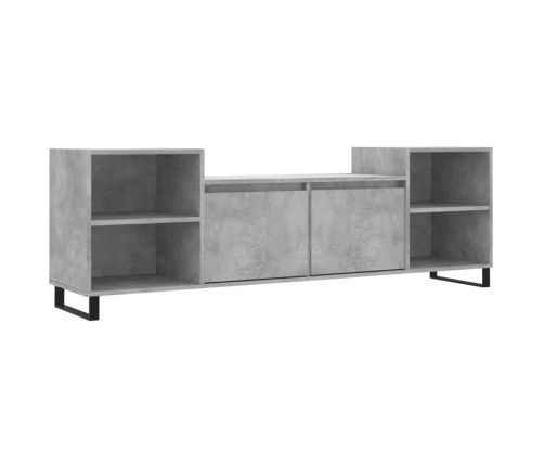 Mueble para TV madera contrachapada gris hormigón 160x35x55 cm