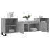 Mueble para TV madera contrachapada gris hormigón 160x35x55 cm