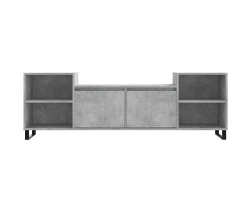 Mueble para TV madera contrachapada gris hormigón 160x35x55 cm